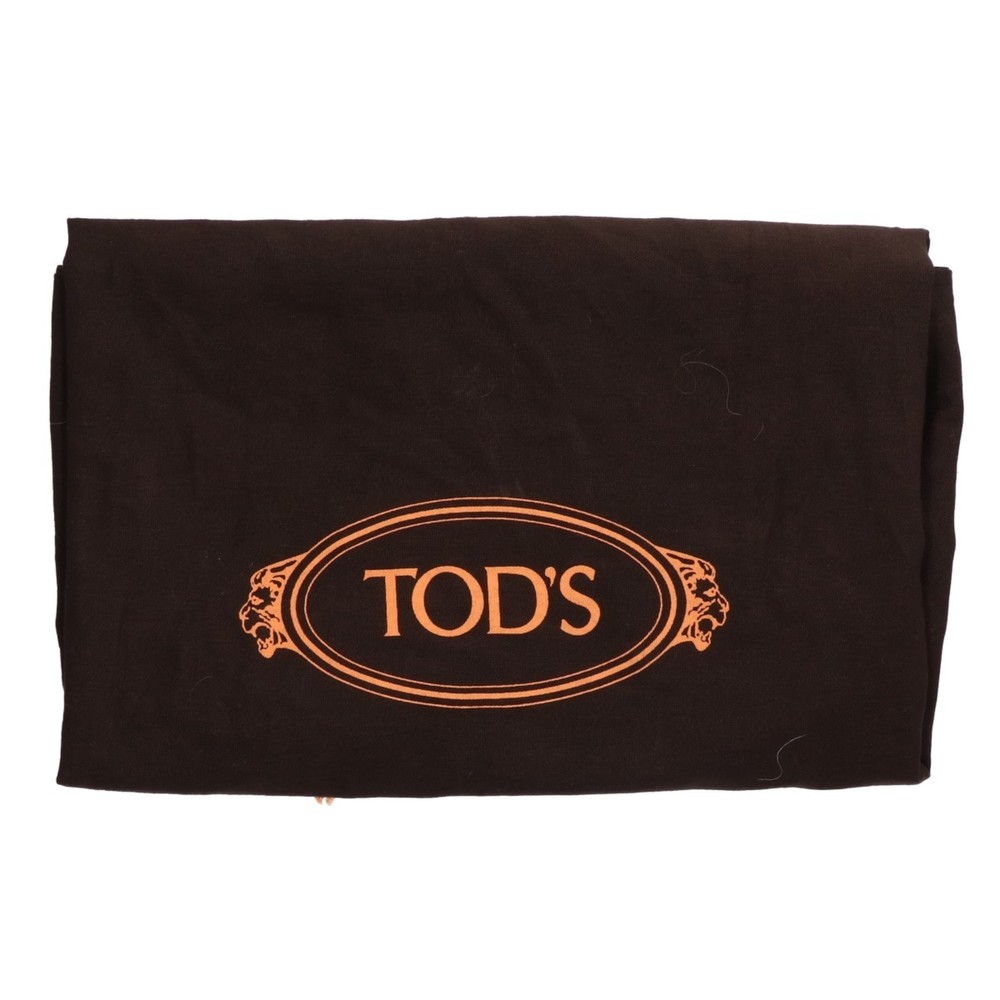 TOD'S CT39 Double T Real Fur 2-Way Tote Bag in White and Brown - Picture 9 of 9
